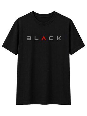 Men's/Women's Graphic T-Shirt "black", Size MEDIUM, Black